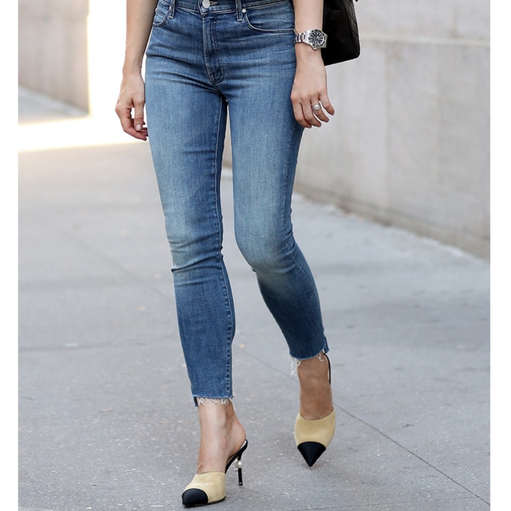 Joes Jeans The Icon Skinny Ankle Mid Rise Dark Blue Wash Womens Jeans Size W27